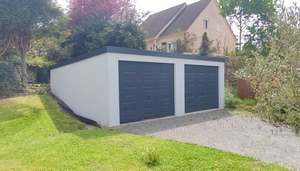 Garage béton modèle contemporain